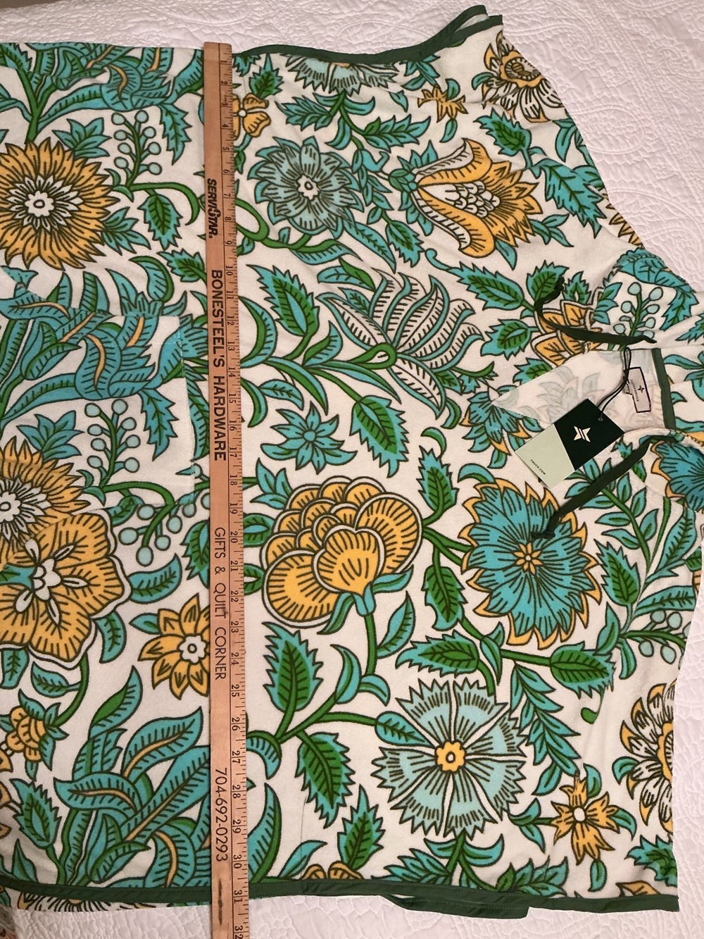 Tuckernuck Beach Lagoon Wildflower Terry Cabana Swim Coverup Hoodie M/L NWT - Picture 14 of 14